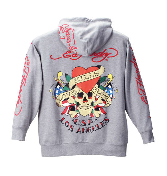 Ed Hardy フルジップパーカー モクグレー