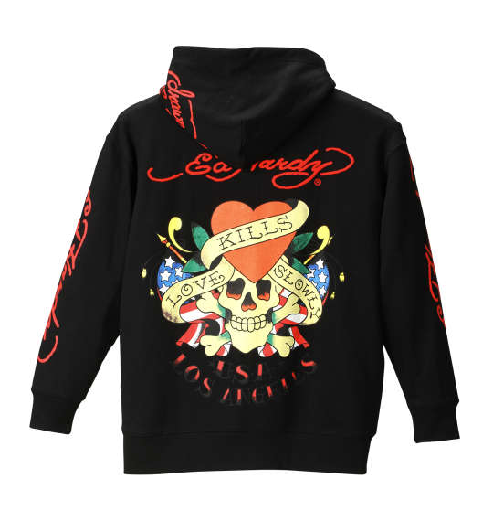 Ed Hardy フルジップパーカー ブラック