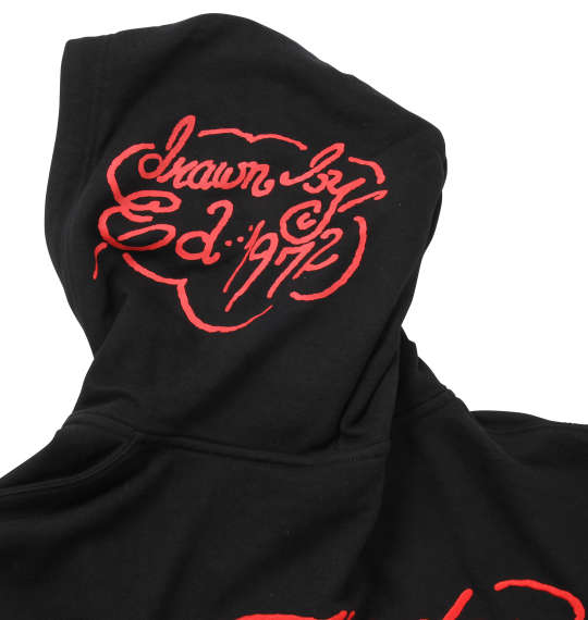 Ed Hardy フルジップパーカー ブラック