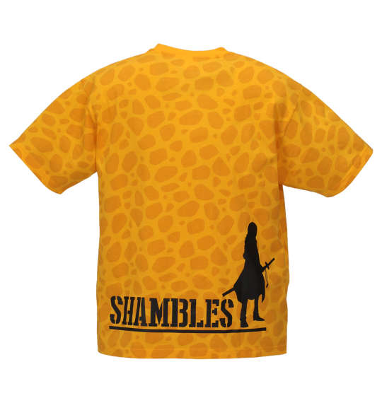 ONE PIECE 総柄半袖Tシャツ イエロー