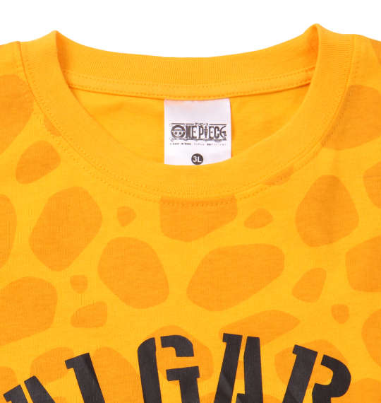 ONE PIECE 総柄半袖Tシャツ イエロー