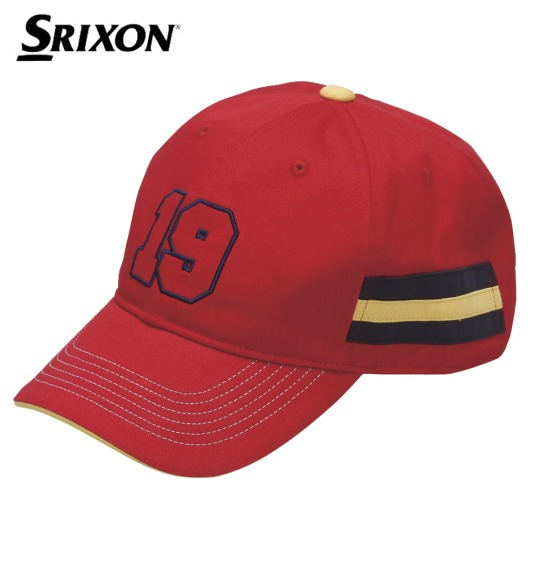 SRIXON ワッペン付キャップ レッド
