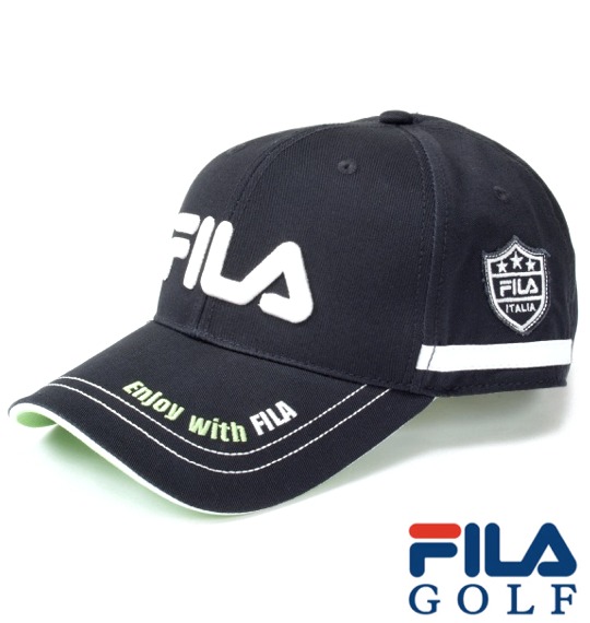 FILA GOLF ツイルキャップ ブラック