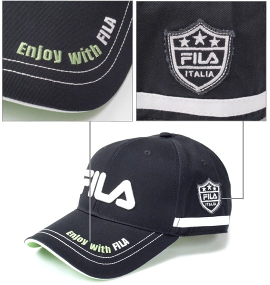 FILA GOLF ツイルキャップ ブラック