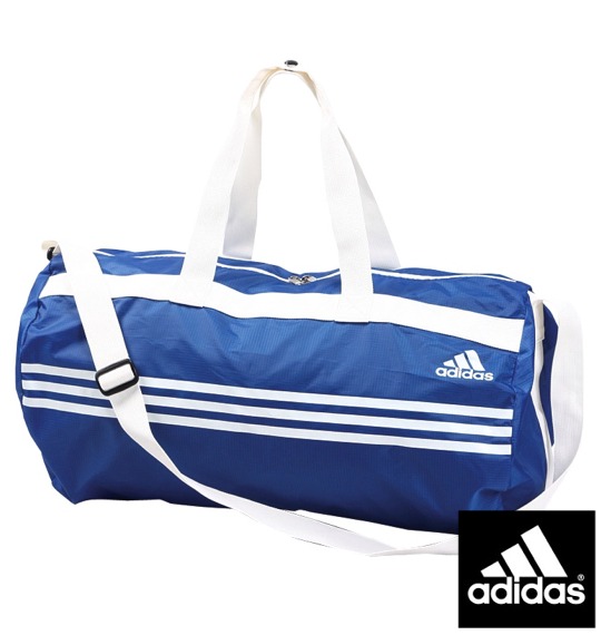 adidas ポケッタブルダッフルバッグ ブルー
