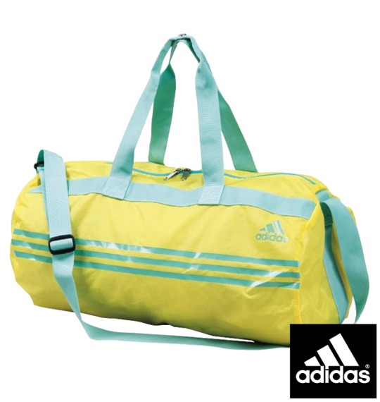 adidas ポケッタブルダッフルバッグ イエロー