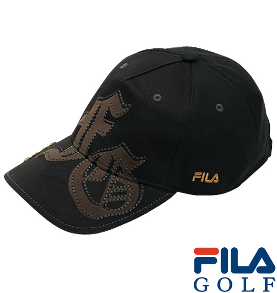 FILA GOLF ツイルキャップ ブラック