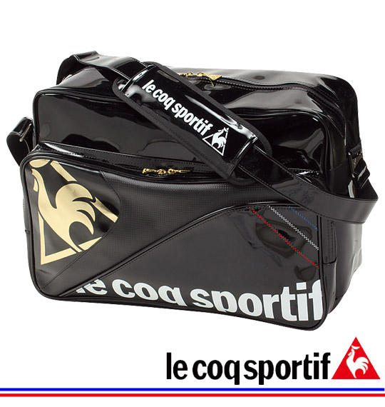 LE COQ SPORTIF コンビネーションエナメルバッグ ブラック