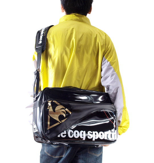 LE COQ SPORTIF コンビネーションエナメルバッグ ブラック