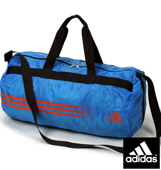 adidas ポケッタブルダッフルバッグ ブルー