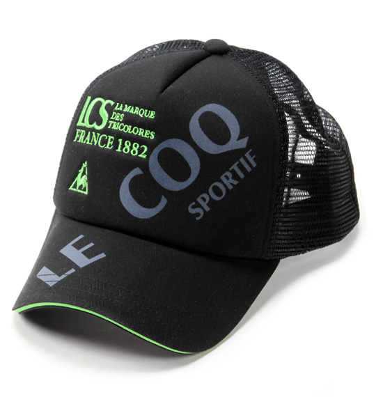 LE COQ SPORTIF ツイルメッシュキャップ ブラック