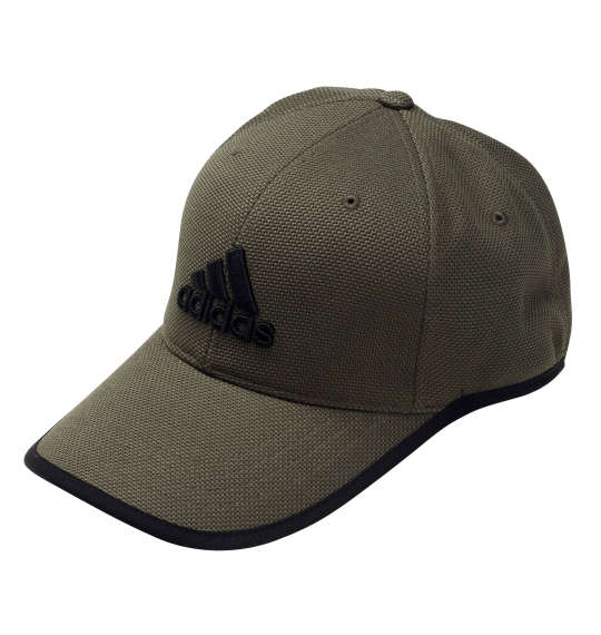 adidas 3Dロゴ刺繍キャップ オリーブ