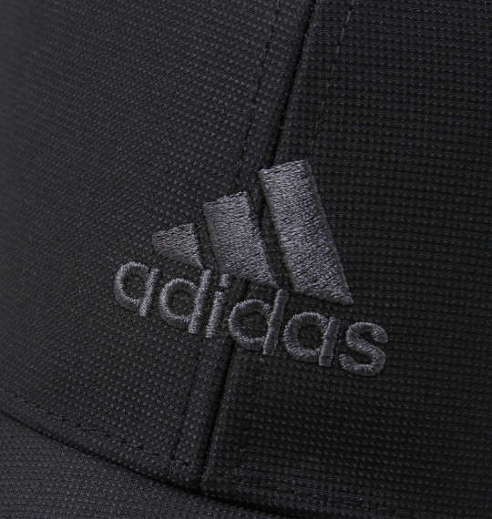 adidas エステルピケロゴキャップ ブラック