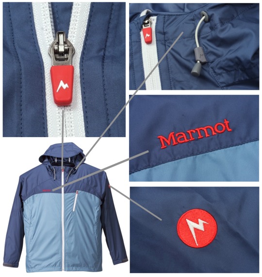 Marmot ウィンドジャケット グレイッシュブルー