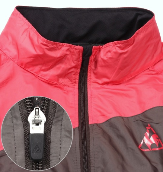 LE COQ SPORTIF ウインドジャケット ダークグレー×ピンク