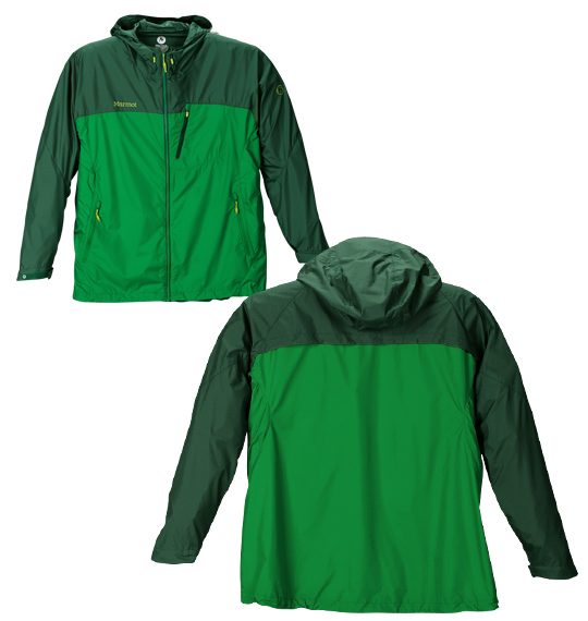 Marmot ウインドライトジャケット グリーン