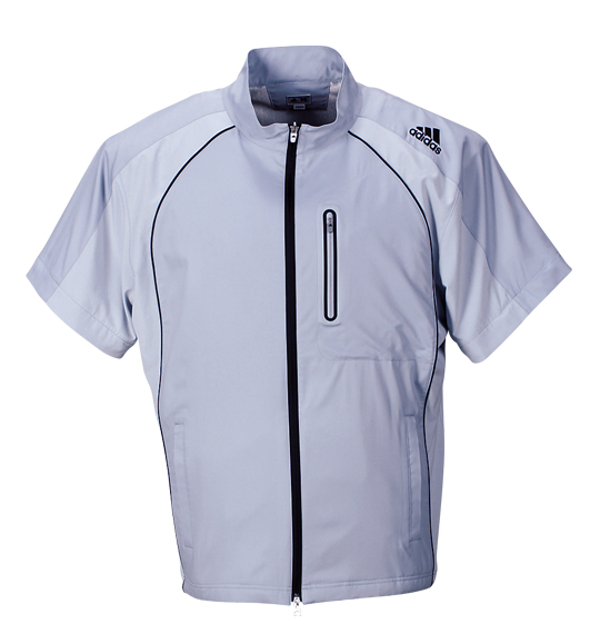 adidas golf ストレッチウインドジャケット グレー
