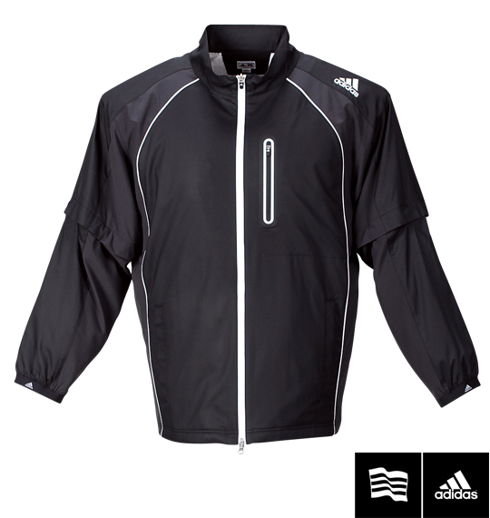 adidas golf ストレッチウインドジャケット ブラック