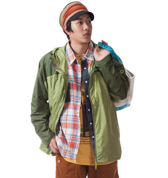 Marmot ウインドライトジャケット グリーン