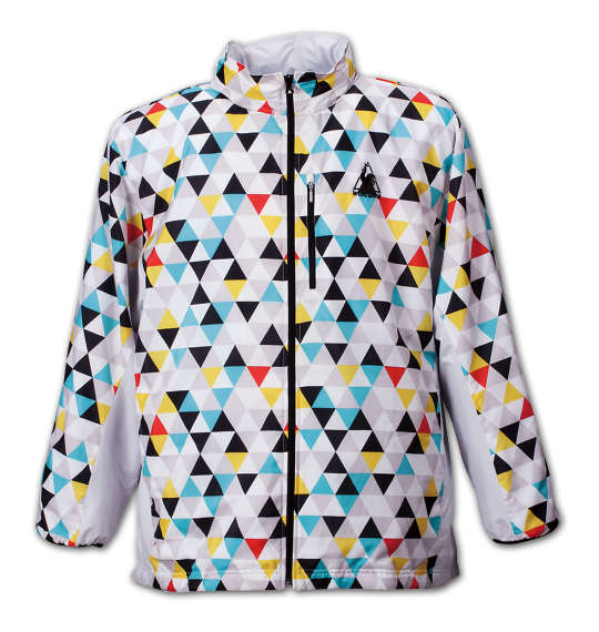LE COQ SPORTIF ウインドジャケット アイスグレー×マルチ