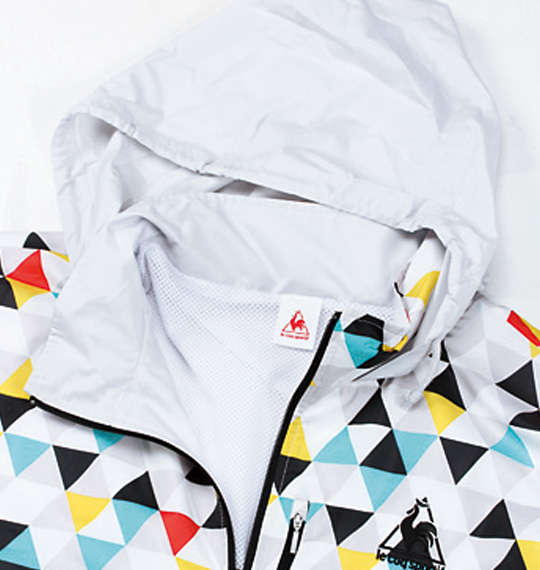 LE COQ SPORTIF ウインドジャケット アイスグレー×マルチ