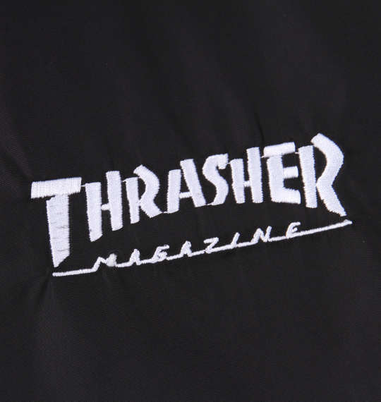 THRASHER スタンドフルジップジャケット グレー×ブラック