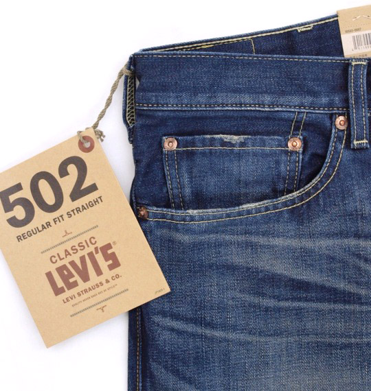Levi's デニムパンツ(502) ニューミッドウォーン