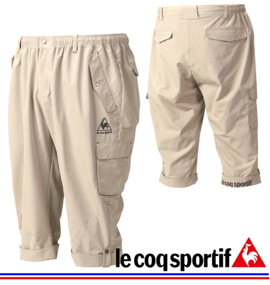 LE COQ SPORTIF ウーブン六分丈パンツ ベージュ