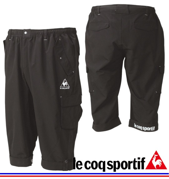 LE COQ SPORTIF ウーブン六分丈パンツ ブラック