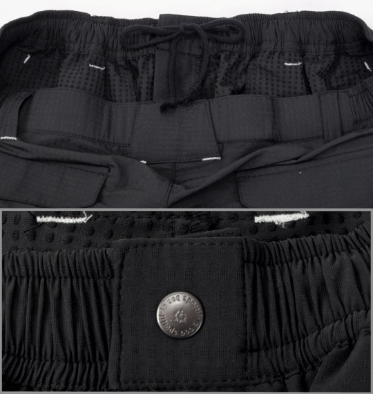 LE COQ SPORTIF ウーブン六分丈パンツ ブラック