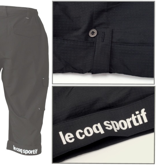 LE COQ SPORTIF ウーブン六分丈パンツ ブラック