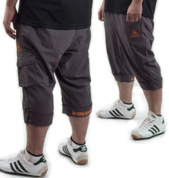 LE COQ SPORTIF ウーブン六分丈パンツ チャコール