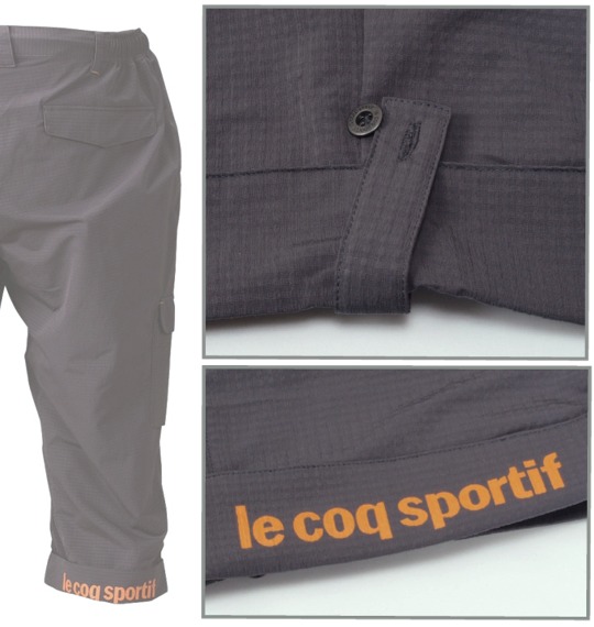LE COQ SPORTIF ウーブン六分丈パンツ チャコール