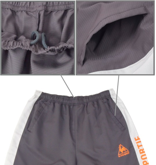 LE COQ SPORTIF ストレッチハーフパンツ チャコール