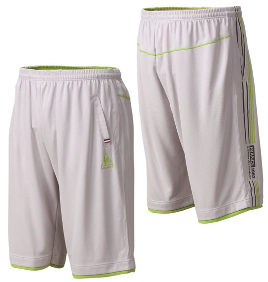 LE COQ SPORTIF ニットハーフパンツ シルバー