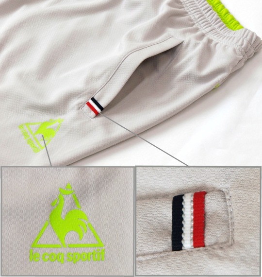 LE COQ SPORTIF ニットハーフパンツ シルバー