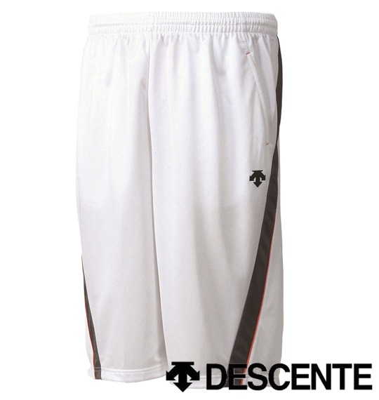 DESCENTE メッシュハーフパンツ ホワイト