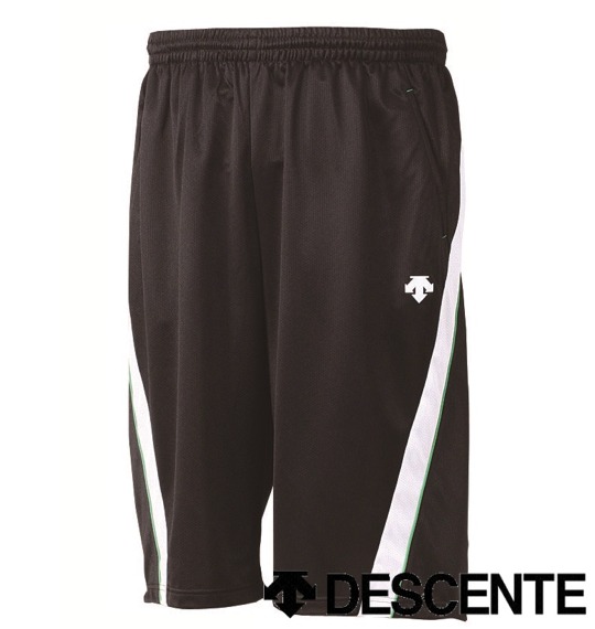 DESCENTE メッシュハーフパンツ ブラック