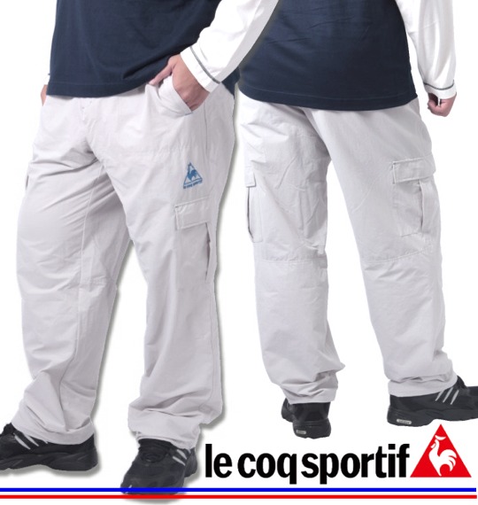 LE COQ SPORTIF ウーブンロングパンツ シルバー