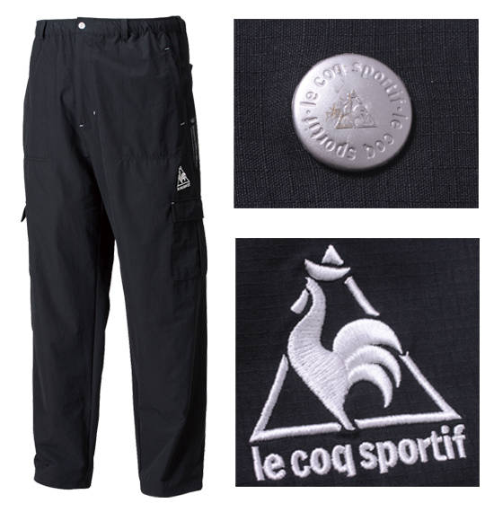 LE COQ SPORTIF ウーブンロングパンツ ブラック