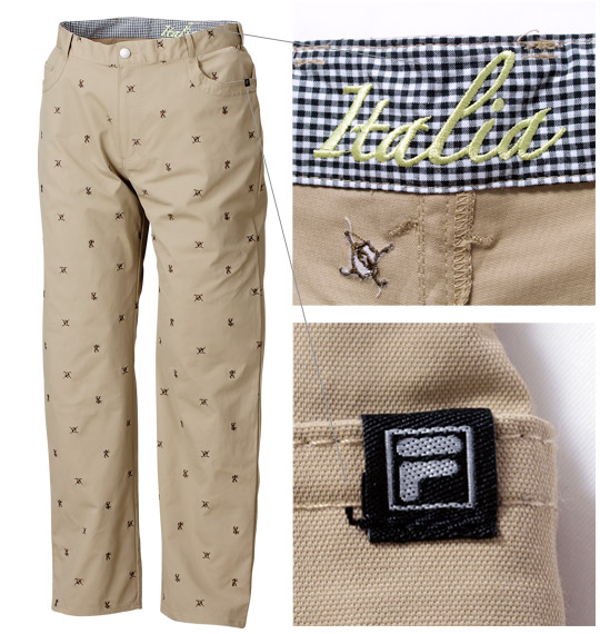 FILA GOLF オックスストレッチパンツ サンドベージュ