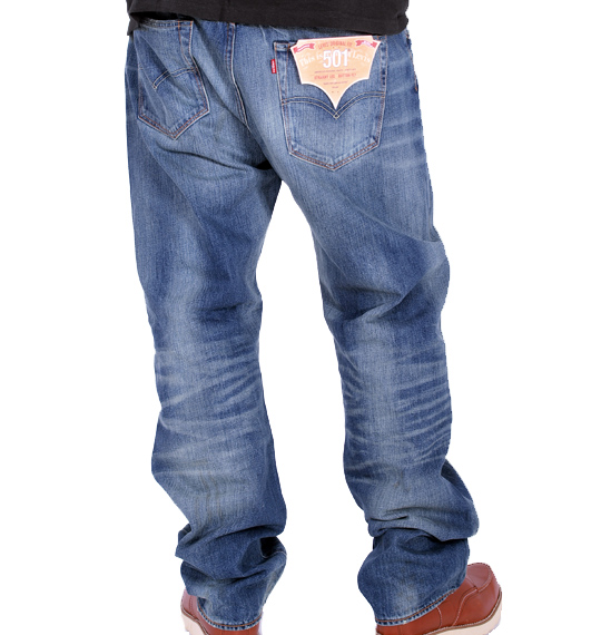 Levi's デニムパンツ(501) ウォッシュド