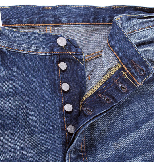 Levi's デニムパンツ(501) ウォッシュド