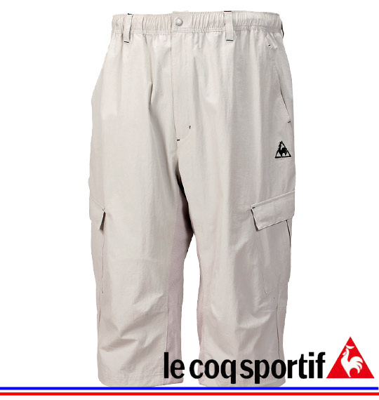LE COQ SPORTIF ストレッチリップ3/4パンツ サンドグレー