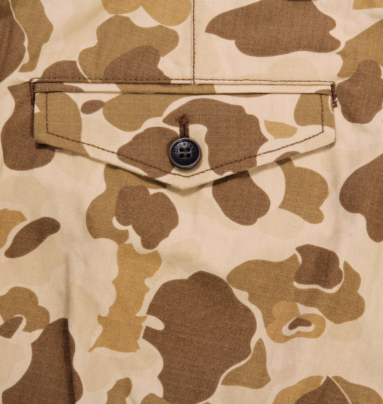 DICKIES ハンターカモクロップドパンツ ブラウン×ベージュ