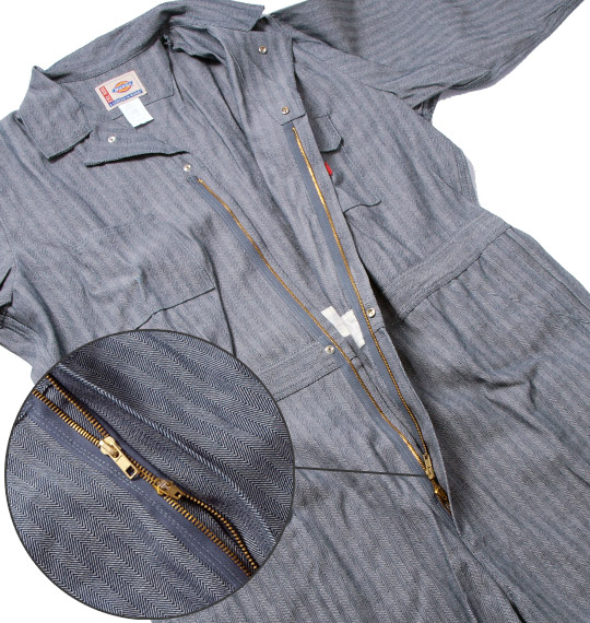 DICKIES フィッシャーストライプカバーオール	 グレー