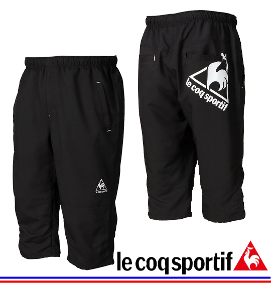 LE COQ SPORTIF クロス七分丈パンツ ブラック