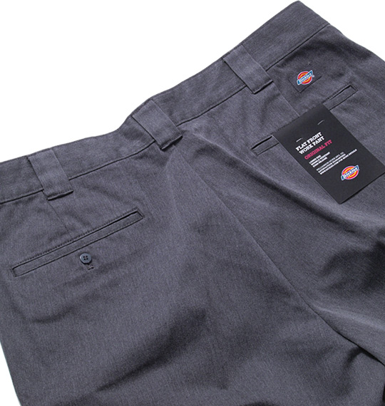DICKIES ツイルワークパンツ ヘザーグレー