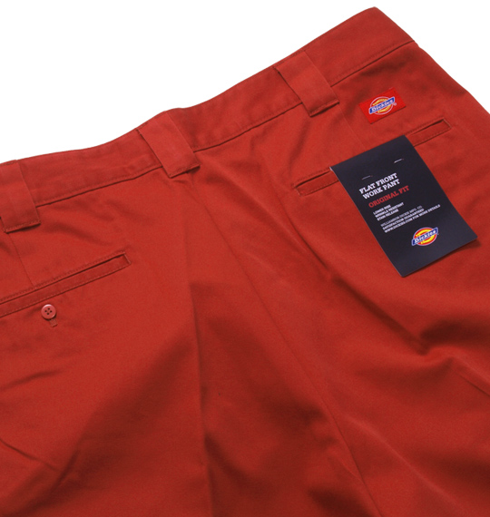 DICKIES ツイルワークパンツ マーズオレンジ