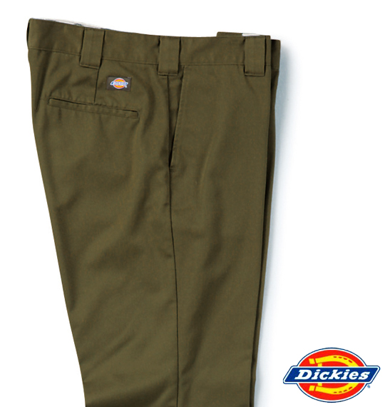 DICKIES ツイルワークパンツ モスグリーン